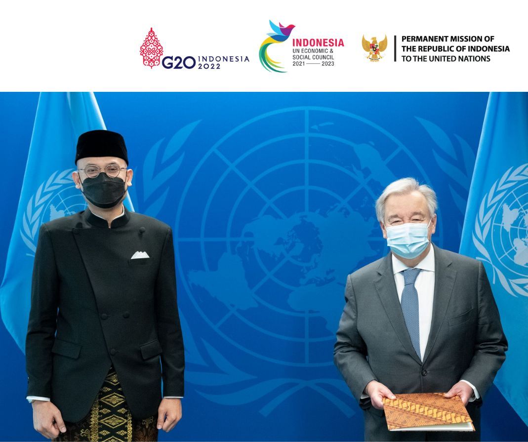 podiumnews.com-Sekjen PBB Apresiasi Peran Aktif Indonesia di PBB